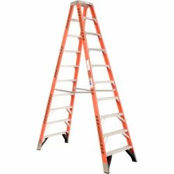 Werner 10' Dual Access Fiberglass Step Ladder 375 lb. Cap - T7410 17 Werner 10' Dual Access Fiberglass Step Ladder 375 lb. Cap - T7410 -Ladders Sales Store 954950 01