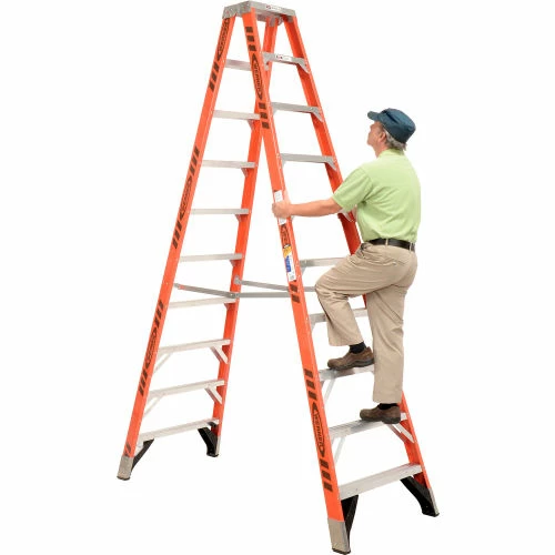 Werner 10' Dual Access Fiberglass Step Ladder 375 lb. Cap - T7410 5 Werner 10' Dual Access Fiberglass Step Ladder 375 lb. Cap - T7410 - Image 3