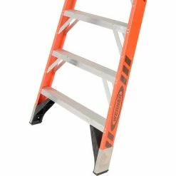 Werner 12' Dual Access Fiberglass Step Ladder 375 lb. Cap - T7412 -Ladders Sales Store 954952 04