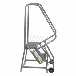 Tri-Arc 2 Step Steel 16"W Step Tilt And Roll Ladder - Grip Strut Tread - KDTF102162 -Ladders Sales Store 975223gs 07