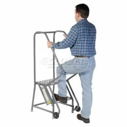 Tri-Arc 2 Step Steel 16"W Step Tilt And Roll Ladder - Perforated Tread - KDTF102166 25 Tri-Arc 2 Step Steel 16"W Step Tilt And Roll Ladder - Perforated Tread - KDTF102166 -Ladders Sales Store 975223ps 06