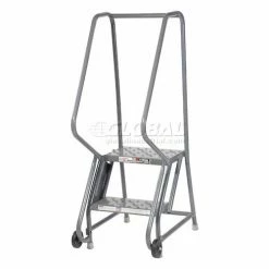 Tri-Arc 2 Step Steel 16"W Step Tilt And Roll Ladder - Perforated Tread - KDTF102166 20 Tri-Arc 2 Step Steel 16"W Step Tilt And Roll Ladder - Perforated Tread - KDTF102166 -Ladders Sales Store 975223ps 07