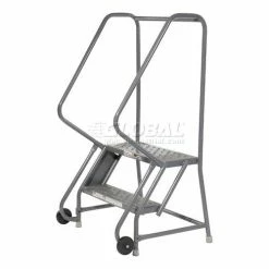 Tri-Arc 2 Step Steel 24"W Step Tilt And Roll Ladder - Perforated Tread - KDTF102246 17 Tri-Arc 2 Step Steel 24"W Step Tilt And Roll Ladder - Perforated Tread - KDTF102246 -Ladders Sales Store 975224ps 01