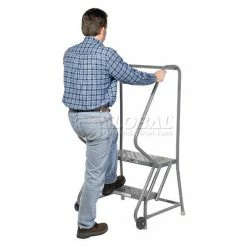 Tri-Arc 2 Step Steel 24"W Step Tilt And Roll Ladder - Perforated Tread - KDTF102246 23 Tri-Arc 2 Step Steel 24"W Step Tilt And Roll Ladder - Perforated Tread - KDTF102246 -Ladders Sales Store 975224ps 05