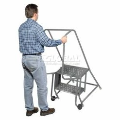 Tri-Arc 2 Step Steel 24"W Step Tilt And Roll Ladder - Perforated Tread - KDTF102246 22 Tri-Arc 2 Step Steel 24"W Step Tilt And Roll Ladder - Perforated Tread - KDTF102246 -Ladders Sales Store 975224ps 06