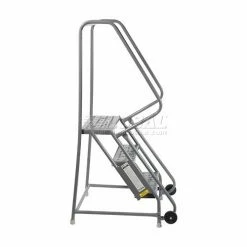 Tri-Arc 3 Step Steel 24"W Step Tilt And Roll Ladder - Perforated Tread - KDTF103246 -Ladders Sales Store 975226ps 02