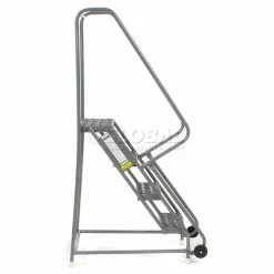 Tri-Arc 4 Step Steel 16"W Step Tilt And Roll Ladder - Grip Strut Tread - KDTF104162 -Ladders Sales Store 975227GS 04