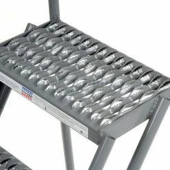 Tri-Arc 4 Step Steel 16"W Step Tilt And Roll Ladder - Grip Strut Tread - KDTF104162 -Ladders Sales Store 975227GS 11