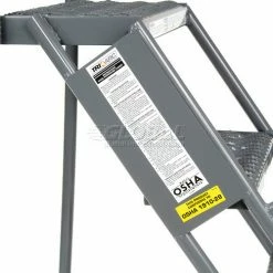Tri-Arc 4 Step Steel 16"W Step Tilt And Roll Ladder - Grip Strut Tread - KDTF104162 -Ladders Sales Store 975227GS 12