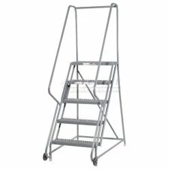 Tri-Arc 5 Step Steel 24"W Step Tilt And Roll Ladder - Grip Strut Tread - KDTF105242 22 Tri-Arc 5 Step Steel 24"W Step Tilt And Roll Ladder - Grip Strut Tread - KDTF105242 -Ladders Sales Store 975230gs 02