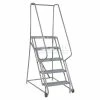 Tri-Arc 5 Step Steel 24"W Step Tilt And Roll Ladder - Grip Strut Tread - KDTF105242 -Ladders Sales Store 975230gs 06