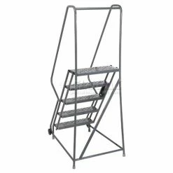 Tri-Arc 5 Step Steel 24"W Step Tilt And Roll Ladder - Perforated Tread - KDTF105246 19 Tri-Arc 5 Step Steel 24"W Step Tilt And Roll Ladder - Perforated Tread - KDTF105246 -Ladders Sales Store 975230ps 02