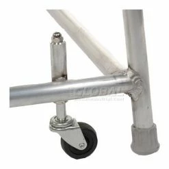 Tri-Arc 4 Step Aluminum Rolling Ladder, 24"W Grip Step, 30" Handrails - WLAR104245 -Ladders Sales Store Aluminum 8