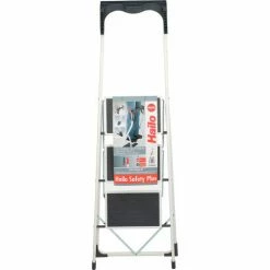Hailo Safety Plus 3 Step Steel Folding Step Ladder - 4343-001 22 Hailo Safety Plus 3 Step Steel Folding Step Ladder - 4343-001 -Ladders Sales Store B1022396 02