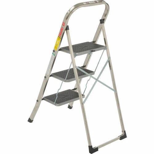 Hailo K30 3 Step Aluminum Folding Step Ladder - 4393-801 7 Hailo K30 3 Step Aluminum Folding Step Ladder - 4393-801 - Image 5