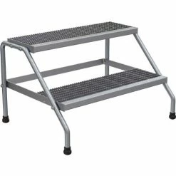 Vestil Aluminum Wide Step Stand - 2 Step - SSA-2W-KD