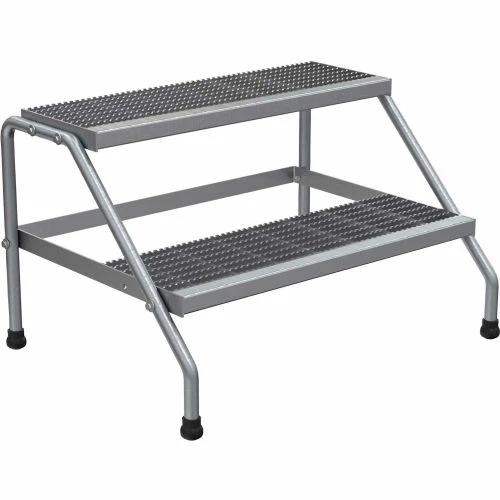 Vestil Aluminum Wide Step Stand - 2 Step - SSA-2W-KD 3 Vestil Aluminum Wide Step Stand - 2 Step - SSA-2W-KD
