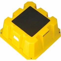Diversified Plastics 1 Step Nestable Plastic Step Stand - Yellow 25"W x 25"D x 10-1/2"H - NST-1-14 -Ladders Sales Store B1817886 02
