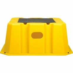 Diversified Plastics 1 Step Nestable Plastic Step Stand - Yellow 25"W x 25"D x 10-1/2"H - NST-1-14 -Ladders Sales Store B1817886 03