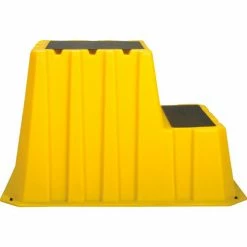 Diversified Plastics 2 Step Nestable Plastic Step Stand - Yellow 25-3/4"W x 32-3/4"D x 20-1/2"H - NST-2-14 -Ladders Sales Store B1817888 03