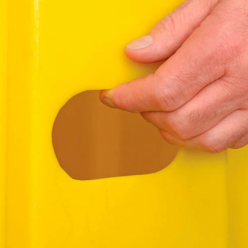 Diversified Plastics 3 Step Nestable Plastic Step Stand - Yellow 25-3/4"W x 42"D x 29"H - NST-3-14 9 Diversified Plastics 3 Step Nestable Plastic Step Stand - Yellow 25-3/4"W x 42"D x 29"H - NST-3-14 - Image 7