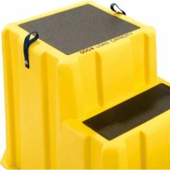 US Roto Molding 3 Step Nestable Plastic Step Stand - Yellow 26"W x 43"D x 28"H - NST-3 YEL -Ladders Sales Store B2185952 04