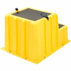 US Roto Molding 2 Step Nestable Plastic Step Stand - Yellow 26"W x 33"D x 20"H - NST-2 YEL -Ladders Sales Store B2185971 02