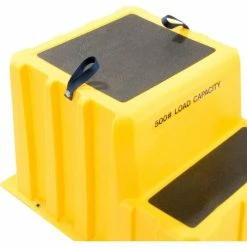 US Roto Molding 2 Step Nestable Plastic Step Stand - Yellow 26"W x 33"D x 20"H - NST-2 YEL -Ladders Sales Store B2185971 04