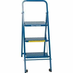 Ballymore 3 Step Thin Line Folding Step Ladder, 300 lb. Capacity, Blue - TL318 21 Ballymore 3 Step Thin Line Folding Step Ladder, 300 lb. Capacity, Blue - TL318 -Ladders Sales Store B2220829 05