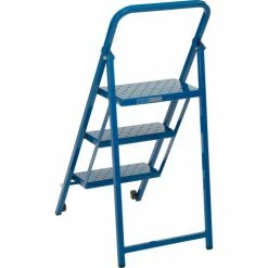 Ballymore 3 Step Thin Line Folding Step Ladder, 300 lb. Capacity, Blue - TL318 22 Ballymore 3 Step Thin Line Folding Step Ladder, 300 lb. Capacity, Blue - TL318 -Ladders Sales Store B2220829 06
