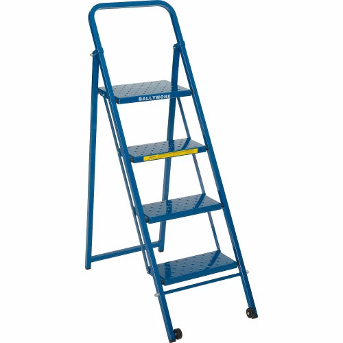 Ballymore 4 Step Thin Line Folding Step Ladder, 300 lb. Capacity, Blue - TL418 4 Ballymore 4 Step Thin Line Folding Step Ladder, 300 lb. Capacity, Blue - TL418 - Image 2