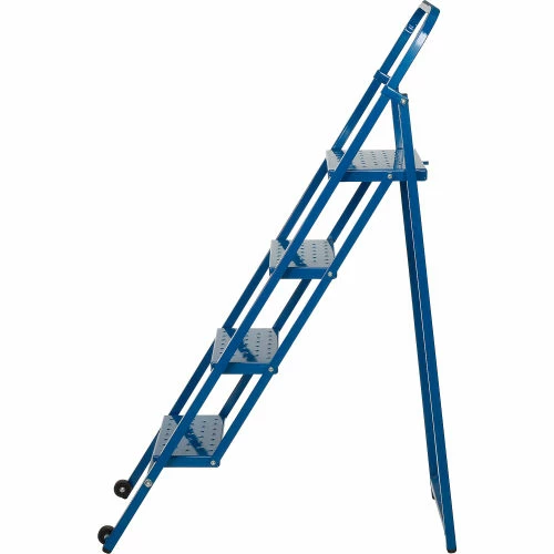 Ballymore 4 Step Thin Line Folding Step Ladder, 300 lb. Capacity, Blue - TL418 5 Ballymore 4 Step Thin Line Folding Step Ladder, 300 lb. Capacity, Blue - TL418 - Image 3