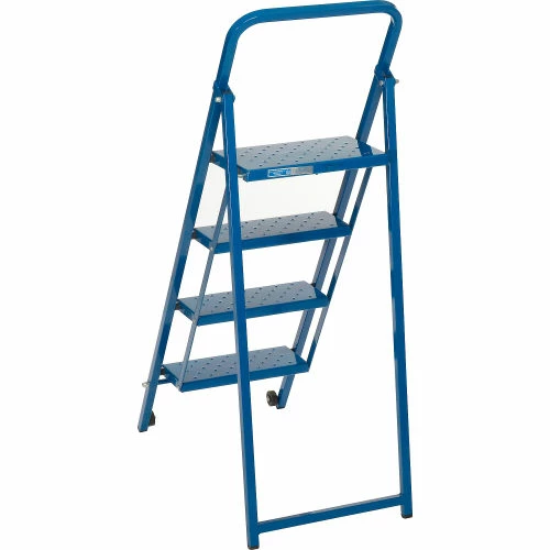 Ballymore 4 Step Thin Line Folding Step Ladder, 300 lb. Capacity, Blue - TL418 9 Ballymore 4 Step Thin Line Folding Step Ladder, 300 lb. Capacity, Blue - TL418 - Image 7