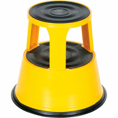 Vestil Rolling Step Stool - Yellow - STEP-17-Y 3 Vestil Rolling Step Stool - Yellow - STEP-17-Y