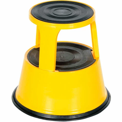 Vestil Rolling Step Stool - Yellow - STEP-17-Y 5 Vestil Rolling Step Stool - Yellow - STEP-17-Y - Image 3