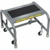 Tri-Arc 1 Step Mobile Steel Step Stand w/ Solid Anti-Slip Top Step - WLSR001163-WM
