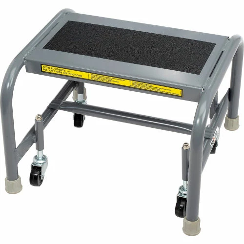 Tri-Arc 1 Step Mobile Steel Step Stand w/ Solid Anti-Slip Top Step - WLSR001163-WM 4 Tri-Arc 1 Step Mobile Steel Step Stand w/ Solid Anti-Slip Top Step - WLSR001163-WM - Image 2