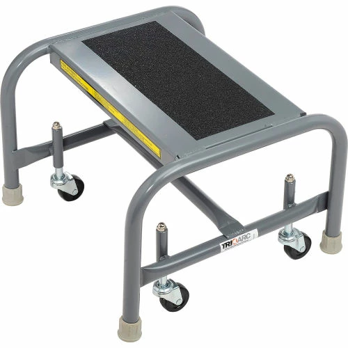 Tri-Arc 1 Step Mobile Steel Step Stand w/ Solid Anti-Slip Top Step - WLSR001163-WM 5 Tri-Arc 1 Step Mobile Steel Step Stand w/ Solid Anti-Slip Top Step - WLSR001163-WM - Image 3