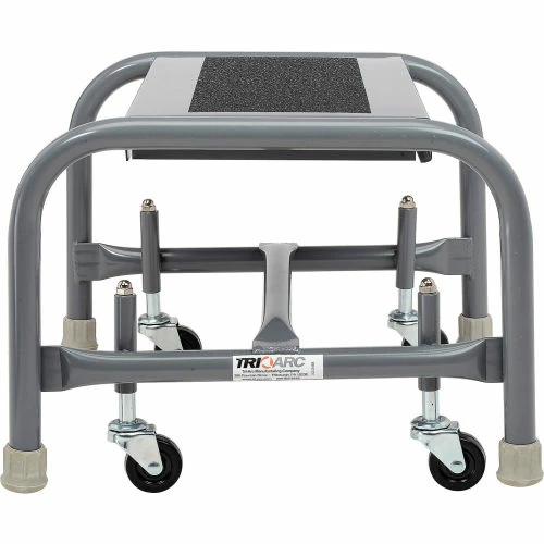 Tri-Arc 1 Step Mobile Steel Step Stand w/ Solid Anti-Slip Top Step - WLSR001163-WM 7 Tri-Arc 1 Step Mobile Steel Step Stand w/ Solid Anti-Slip Top Step - WLSR001163-WM - Image 5