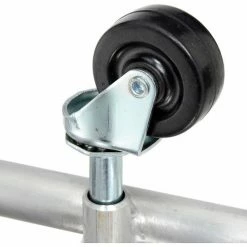 Tri-Arc 1 Step Mobile Aluminum Step Stand w/ Solid Ribbed Top Step & 24"W Platform - WLAR001244 -Ladders Sales Store B593656 08