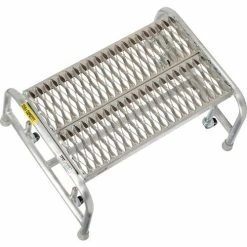 Tri-Arc 1 Step Mobile Aluminum Step Stand w/ Grip Strut Top Step & 24"W Platform - WLAR001245 -Ladders Sales Store B593657 05