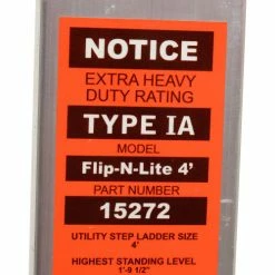 Little Giant® Flip-N-Lite Aluminum Platform Step Ladder - 4' - 15272-001 -Ladders Sales Store B753936 15