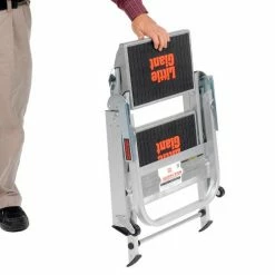 Little Giant® Safety Aluminum Step Ladder - 2 Step - 10210BA -Ladders Sales Store B753940 10