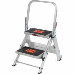 Little Giant® Safety Aluminum Step Ladder - 2 Step - 10210BA -Ladders Sales Store B753940 12