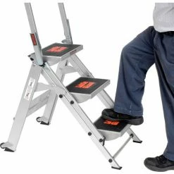 Little Giant® Safety Aluminum Step Ladder - 3 Step - 10310BA -Ladders Sales Store B753943 09