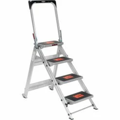 Little Giant® Safety Aluminum Step Ladder - 4 Step - 10410BA -Ladders Sales Store B753945 07