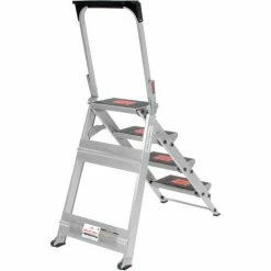 Little Giant® Safety Aluminum Step Ladder - 4 Step - 10410BA -Ladders Sales Store B753945 11