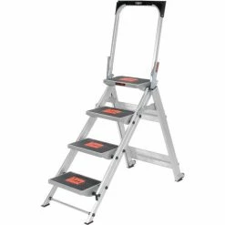 Little Giant® Safety Aluminum Step Ladder - 4 Step - 10410BA -Ladders Sales Store B753945 13