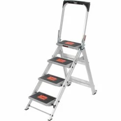Little Giant® Safety Aluminum Step Ladder - 4 Step - 10410BA -Ladders Sales Store B753945 14