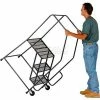 Ballymore 3 Step Steel Tilt & Roll Ladder Perforated Tread - TR-3-P